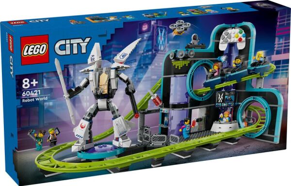 LEGO CITY ROBOT DÜNYASI HIZ TRENİ PARKI