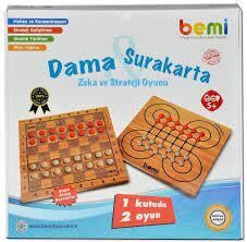 BEMİ SURAKART DAMA AHŞAP TABLA BOCUK