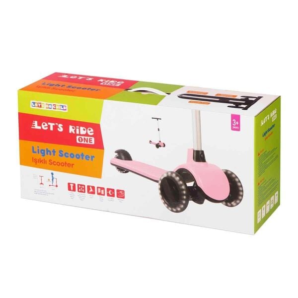 LET'S BE CHILD LET'S RIDE SCOOTER PEMBE