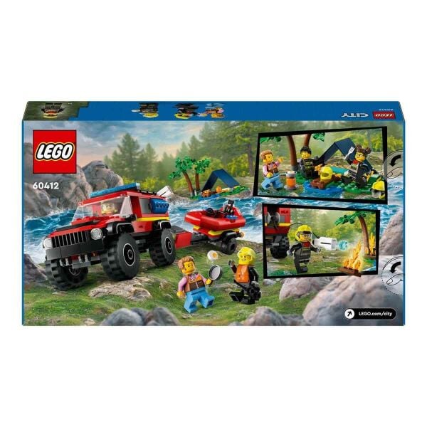 LEGO CİTY 4*4 KURTARMA BOTLU İTFAİYE