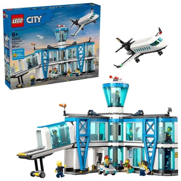 LEGO CİTY HAVAALANI VE UÇAK