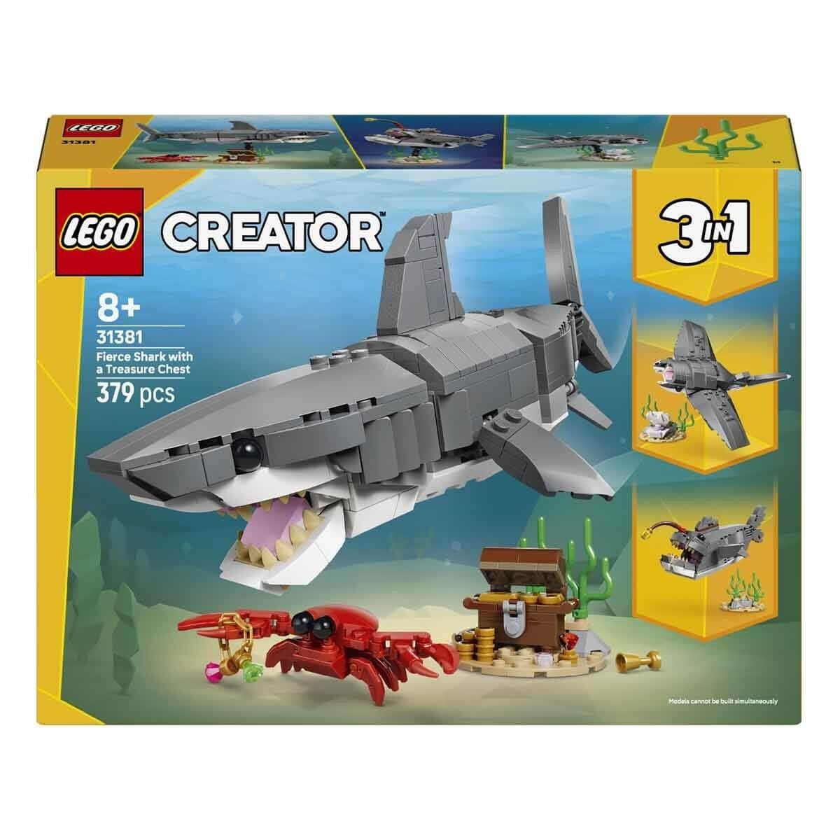 LEGO CREATOR ACIMASIZ KÖPEK BALIĞI İLE HAZİNE SANDIĞI
