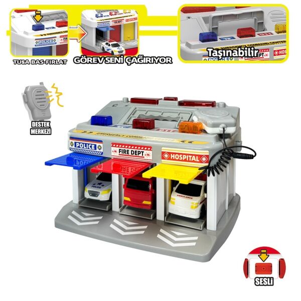 IŞIKLI MÜZİKLİ GARAJ AMBULANS POLİS İTFAİYE