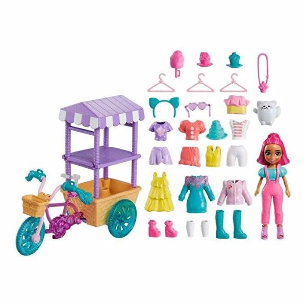 POLLY POCKET BİSİKLET DOLUSU MODA OYUN SETİ