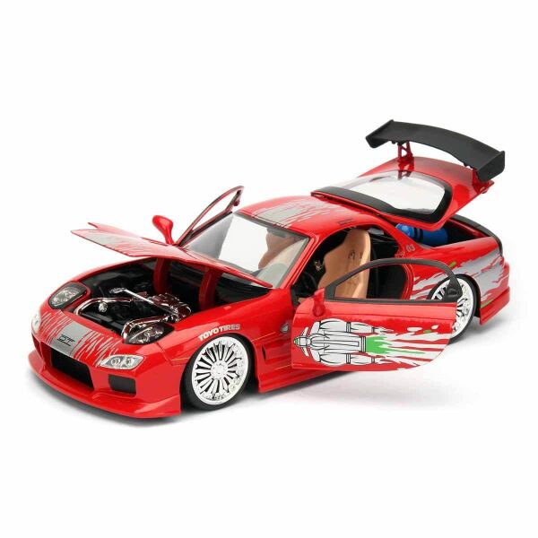 JADA HIZLI VE ÖFKELİ 1993 MAZDA RX-7 1:24 ÖLÇEK ARAÇ