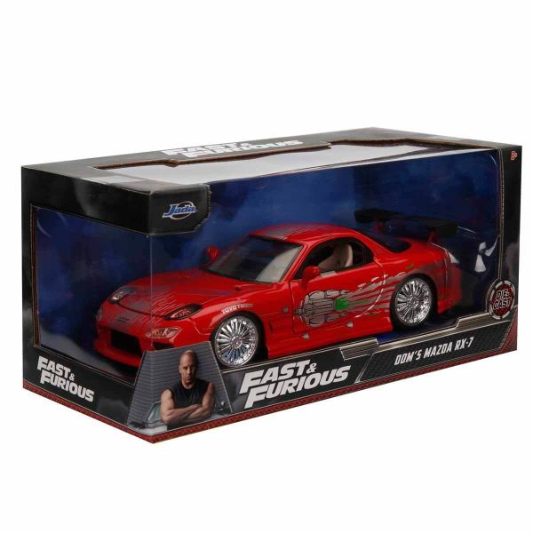 JADA HIZLI VE ÖFKELİ 1993 MAZDA RX-7 1:24 ÖLÇEK ARAÇ