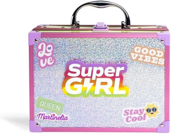 MARTİNELİA SUPER GİRL LED IŞIKLI AYNALI MAKYAJ ÇANTASI