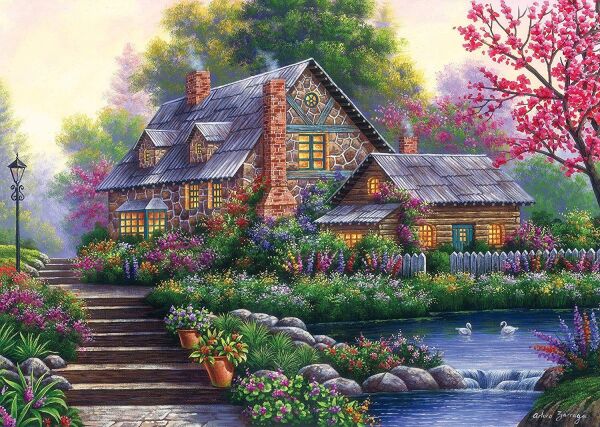 ROMANTIC COTTAGE PUZZLE