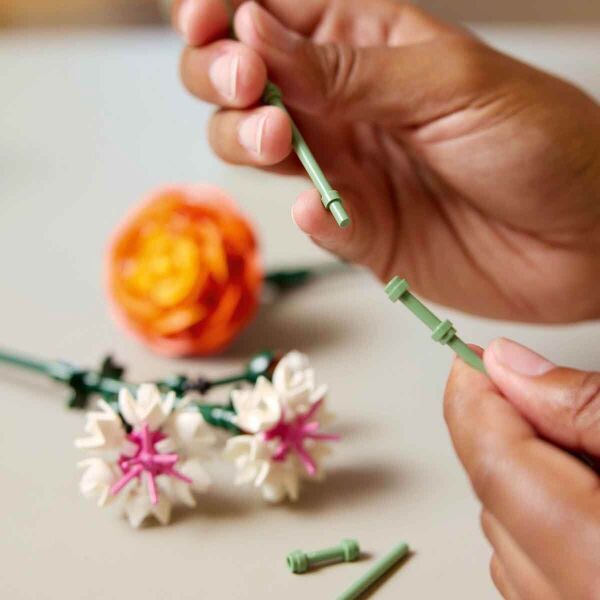 LEGO ART PEMBE ÇİÇEK BUKETİ
