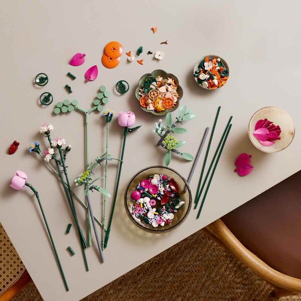 LEGO ART PEMBE ÇİÇEK BUKETİ