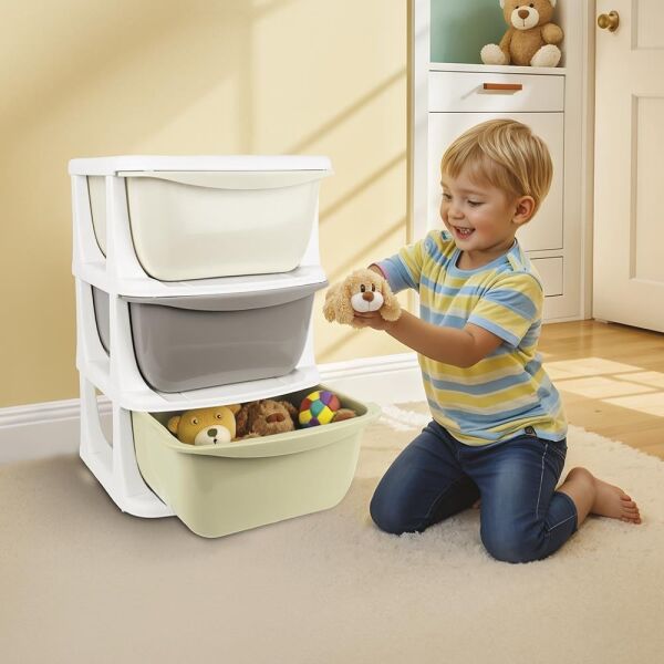 3 KATLI 3 ÇEKMECELİ SAKLAMA ÜNİTESİ