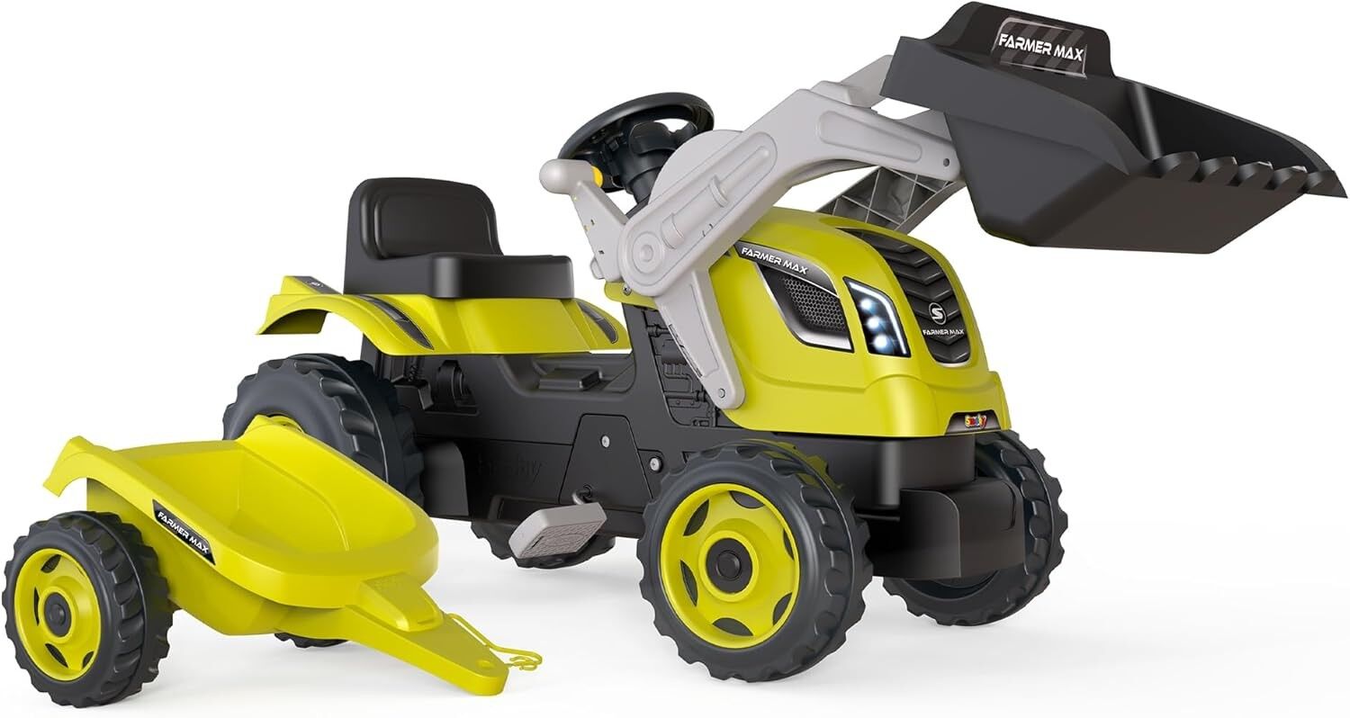SIMBA SMOBY FARMER MAX TRACTOR+TRAİLER
