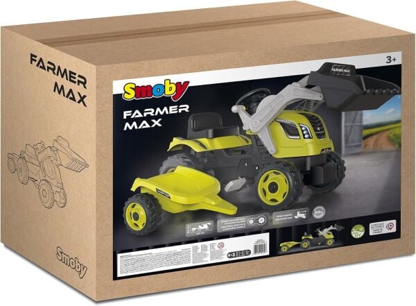 SIMBA SMOBY FARMER MAX TRACTOR+TRAİLER