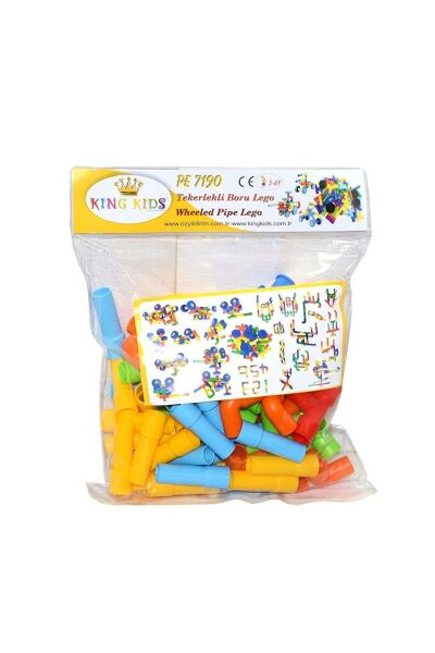 TEKERLEKLİ BORU LEGO 72 PRÇ