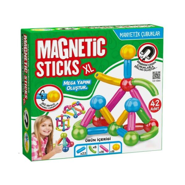 42 PARÇA MANYETİK ÇUBUK