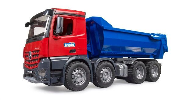 BRUDER MB AROCS DAMPERLİ KAMYON KIRMIZI MAVİ