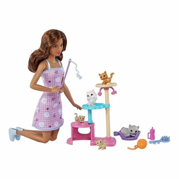 BARBİE AİLE YAVRU KEDİLER OYUN SETİ