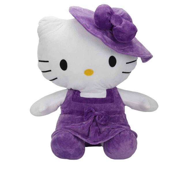 PELUŞ HELLO KİTTY ELBİSELİ ŞAPKALI
