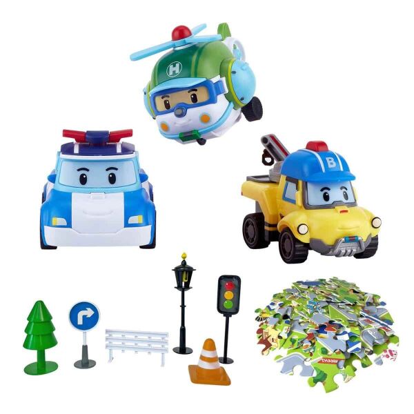 POLI CAR GOGO CITY SERİSİ-POLI,BUCKY,HELLY, SET.