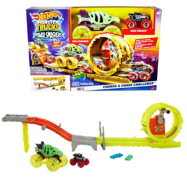 HW MONSTER TRUCK POWER SMASHERS OYUN SET