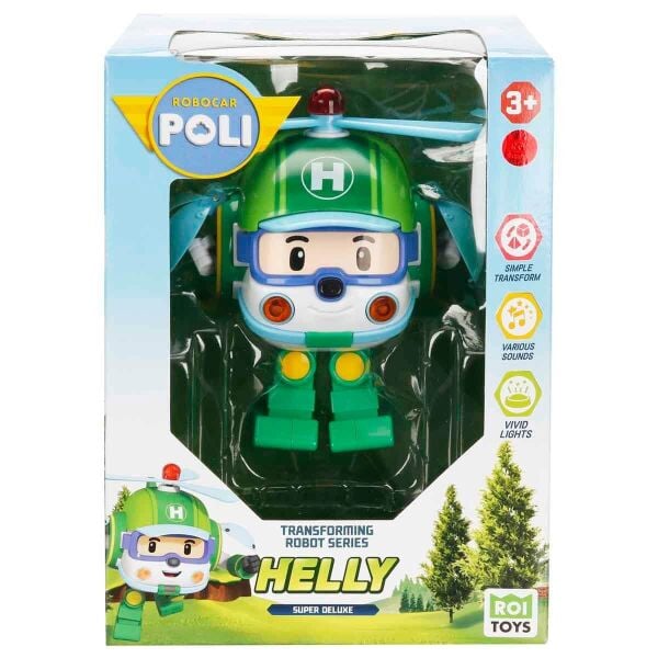 POLI CAR BY. TRANSFORMING ROBOT HELLY SESLİ IŞIKLI