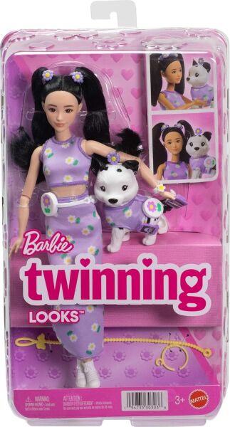 BARBIE SİYAH SAÇLI BEBEK VE KÖPEĞİ