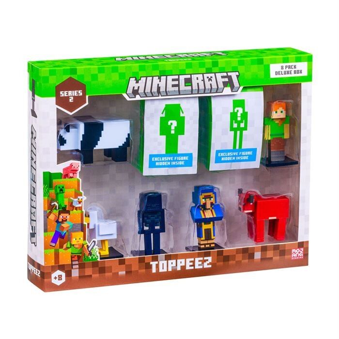MINECRAFT 3D TOPPEZ 8Lİ DELUXE FİGÜR SETİ SERİ 2 ASORTİ