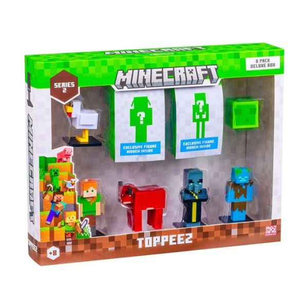 MINECRAFT 3D TOPPEZ 8Lİ DELUXE FİGÜR SETİ SERİ 2 ASORTİ