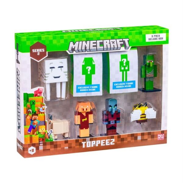 MINECRAFT 3D TOPPEZ 8Lİ DELUXE FİGÜR SETİ SERİ 2 ASORTİ