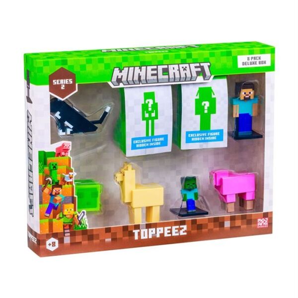 MINECRAFT 3D TOPPEZ 8Lİ DELUXE FİGÜR SETİ SERİ 2 ASORTİ