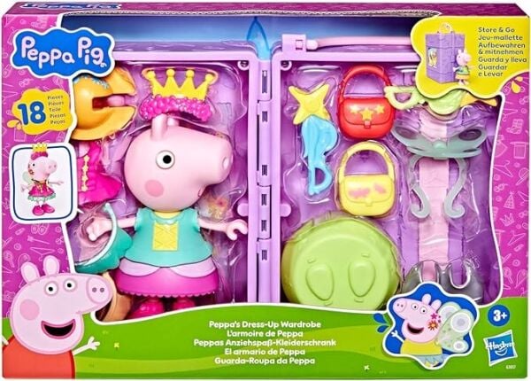 PEPPA PİG 6 FİGÜR VE KIYAFET DOLABI