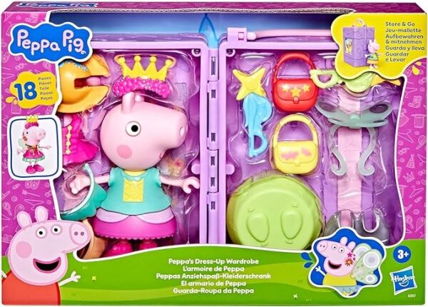 PEPPA PİG 6 FİGÜR VE KIYAFET DOLABI