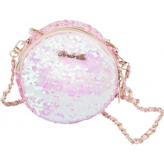 IŞILTILI YUVARLAK OMUZ ÇANTA