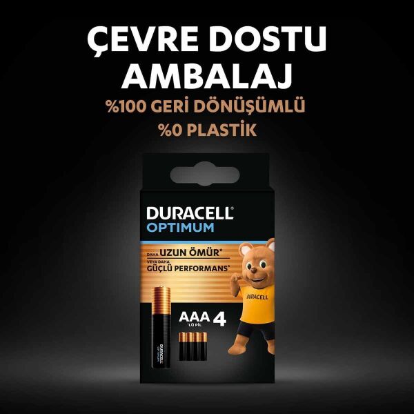 DURACELL OPTIMUM AAA İNCE PİL 4LÜ