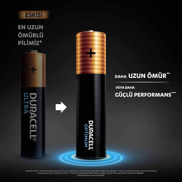 DURACELL OPTIMUM AAA İNCE PİL 4LÜ