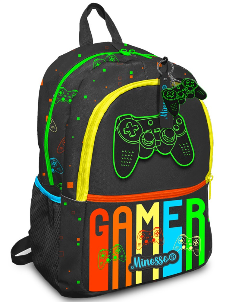 GAMER DESENLİ ERKEK ÇOCUK İLKOKUL SIRT ÇANTASI