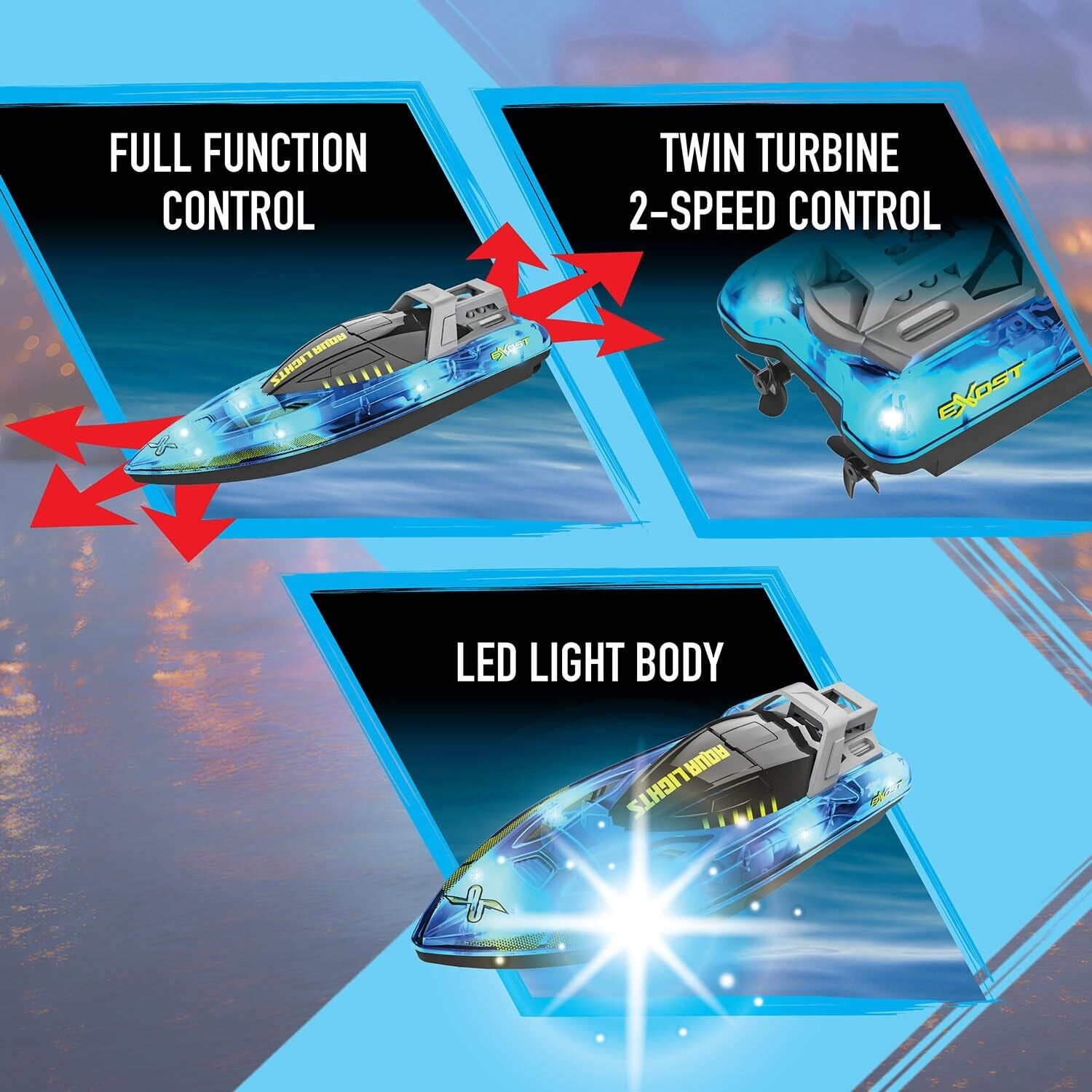 SİLVERLİT EXOST AQUA LİGHTS UZAKTAN KUMANDLI SÜRAT TEKNESİ