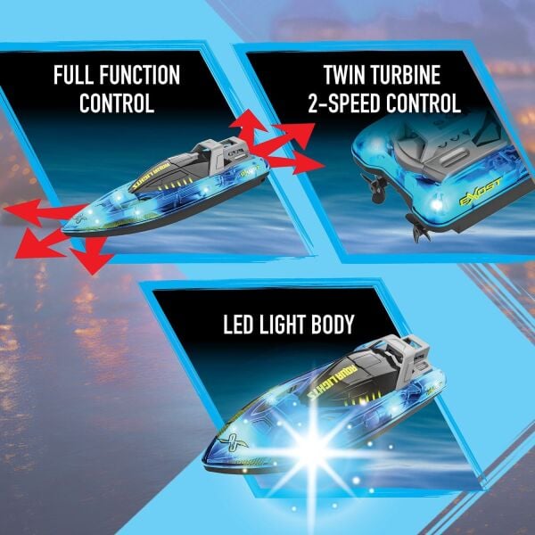 SİLVERLİT EXOST AQUA LİGHTS UZAKTAN KUMANDLI SÜRAT TEKNESİ