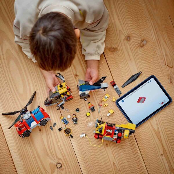 LEGO CITY HELİKOPTER İTFAİYE VE DENİZALTI