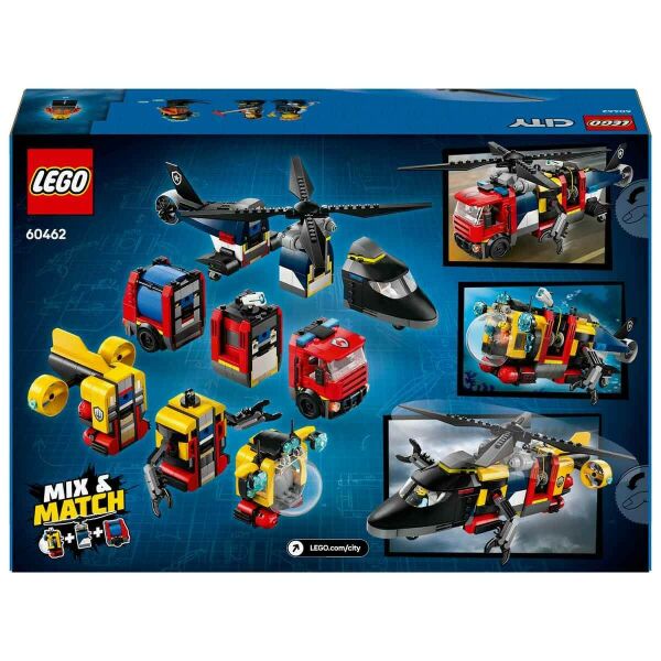 LEGO CITY HELİKOPTER İTFAİYE VE DENİZALTI