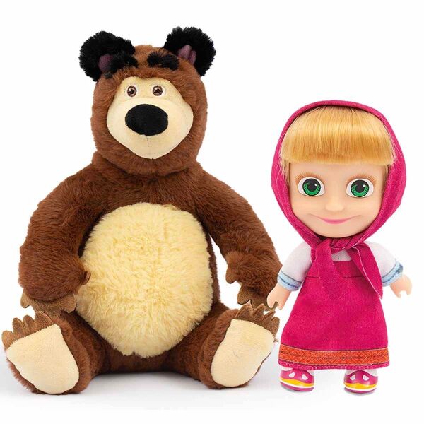 MASHA&KOCA AYI 20CM PELUŞ 12CM BEBEK