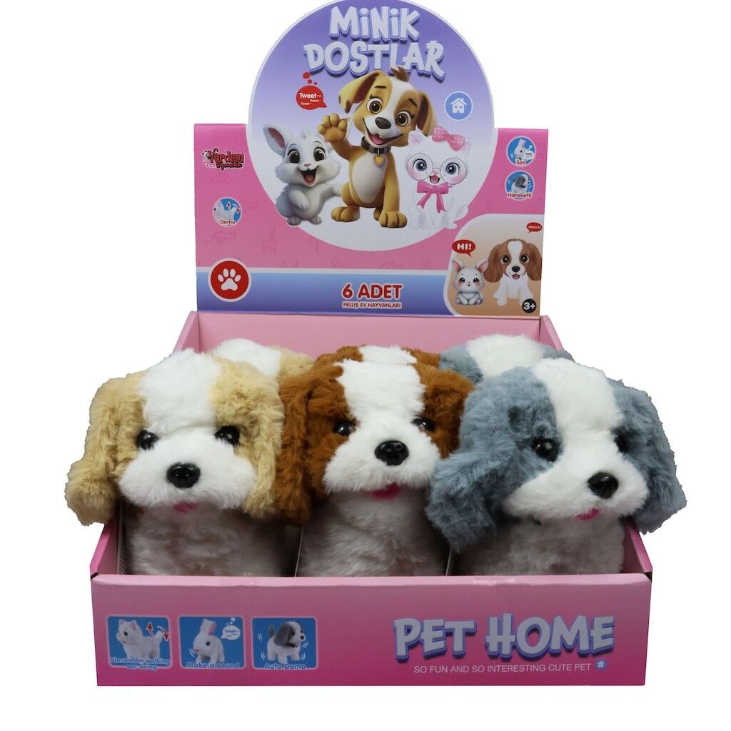 PELUŞ EVCİL KÖPEK SESLİ VE HAREKETLİ